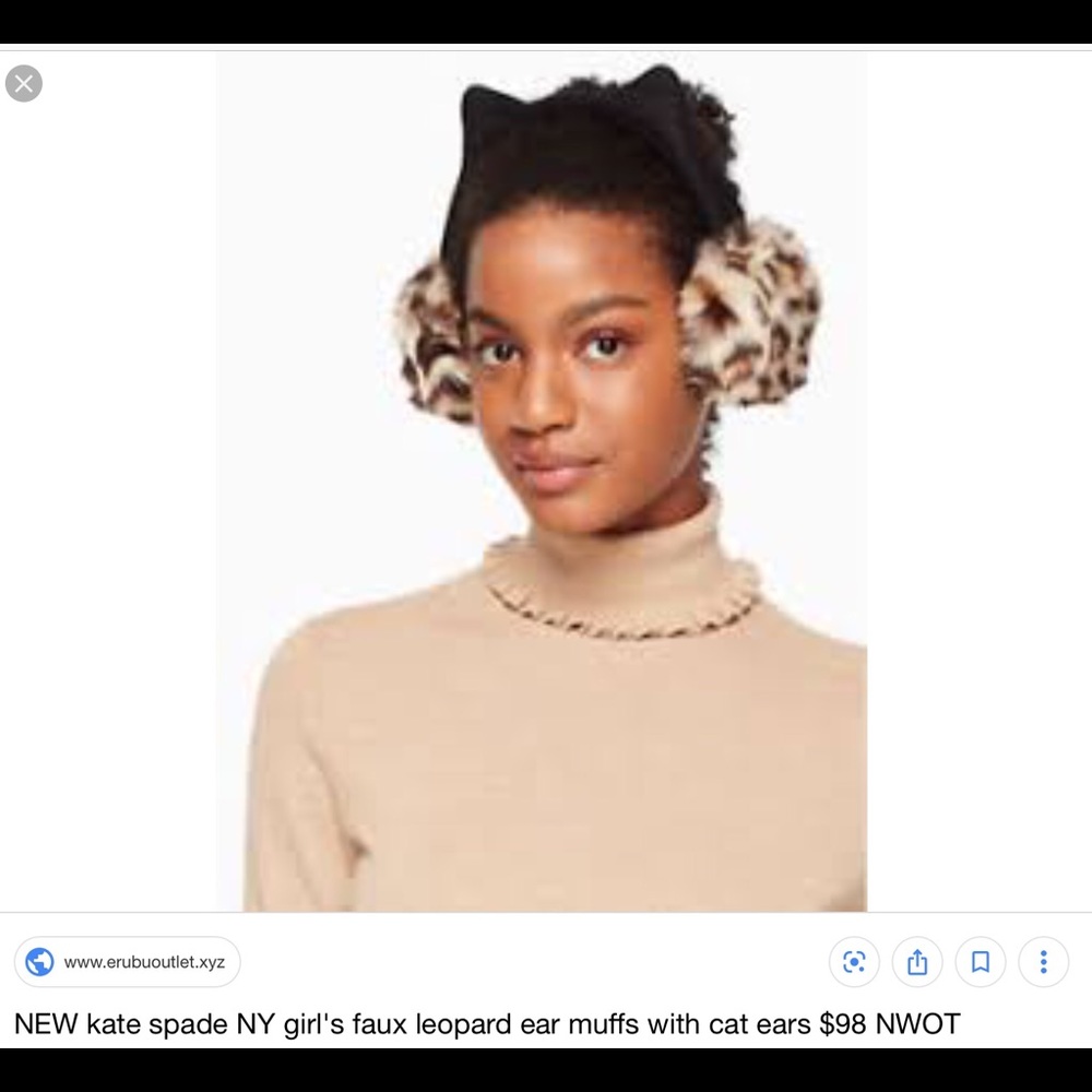 Kate spade leopard Earmuffs